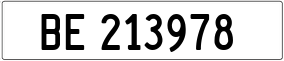Trailer License Plate